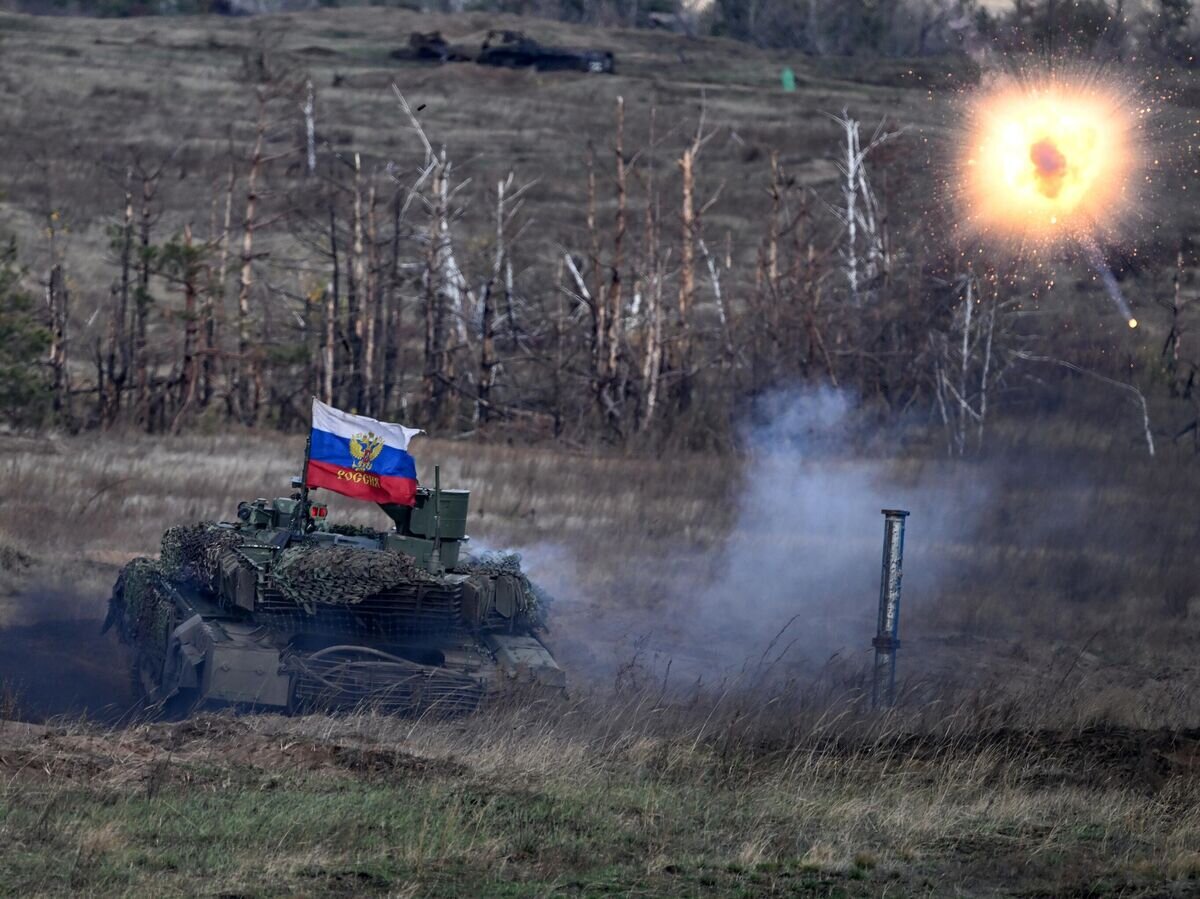    Танк Т-90М "Прорыв" в зоне СВО© РИА Новости / Станислав Красильников