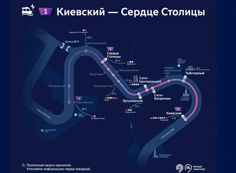 Маршрут речного транспорта в москве 2024