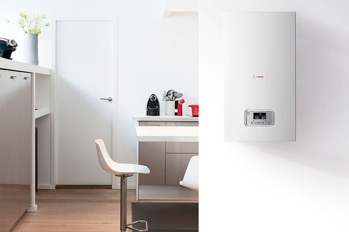 Электрический котел в интерьере