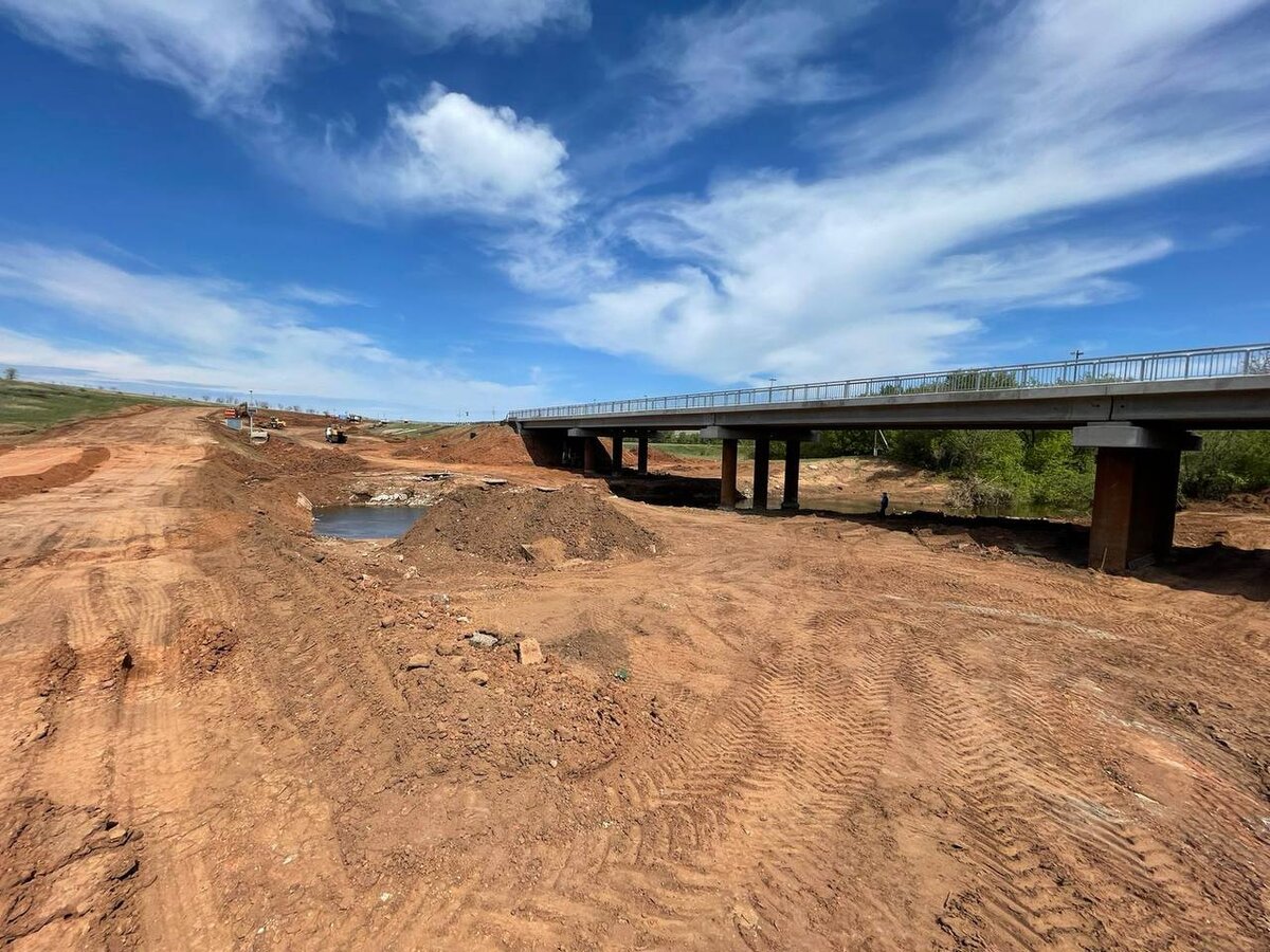  📷    В Новосергиевском районе изменено движение по ремонтируемому мосту через реку Большой Уран Андрей Севостьянов