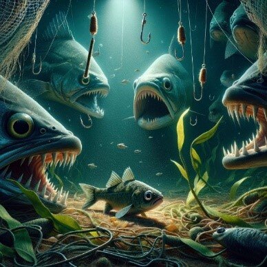 Бедняга пискарь.