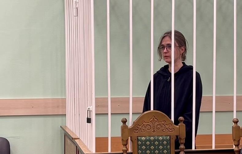 Антонина Мартынова во время последнего слова. Фото: объединенная пресс-служба судов Новгородской области