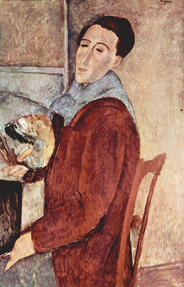 Автопортрет, 1919 г., Музей современного искусства Университета Сан-Паулу, Бразилия