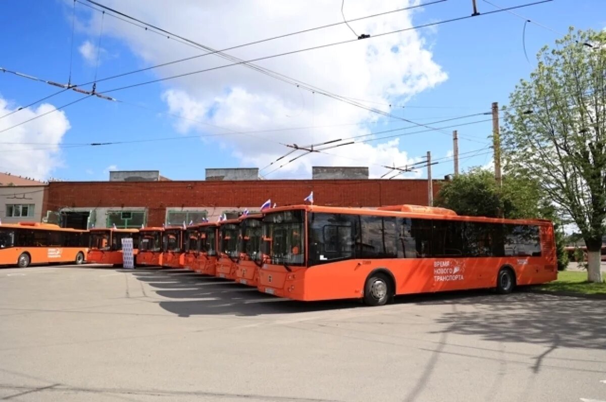    Городской автопарк пополнился новыми отечественными автобусами
