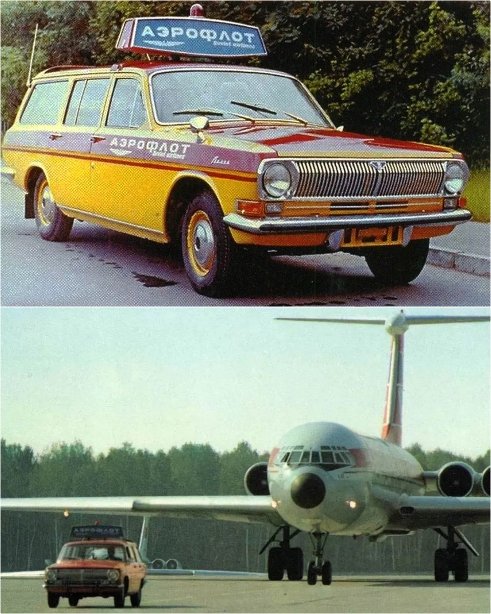Рис. 2. Фотографии из свободных источников специального автомобиля сопровождения ГАЗ-24-02 "Волга" Аэрофлот Эскорт 