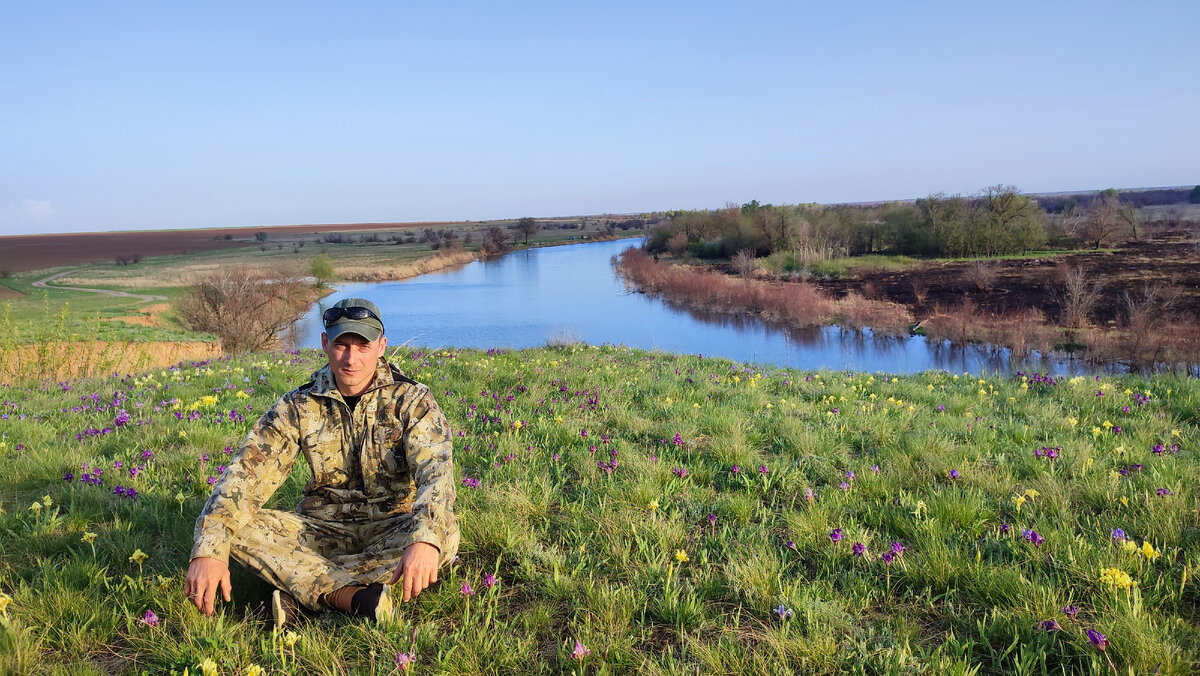 Река Мышкова. Степные тюльпаны. Красота. 