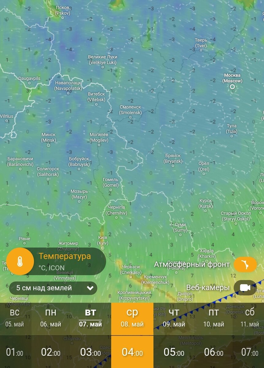 Заморозки 8, 9 и 10 мая 2024 года - где будет хуже всего. | Тепличный  виноград | Дзен