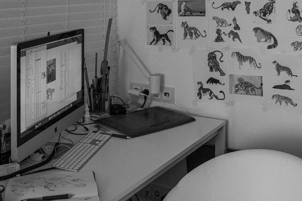 Рабочее место... пишущего человека