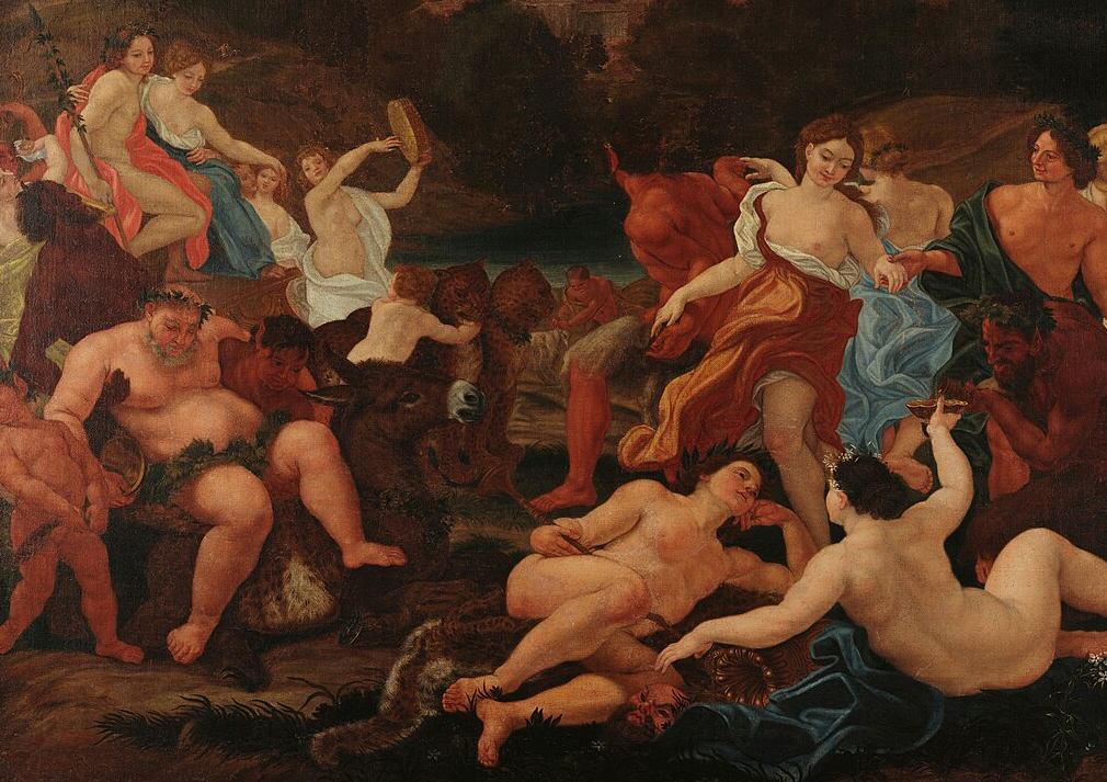 Джованни Баттиста Гаулли. Бахус и Ариадна. Фрагмент.