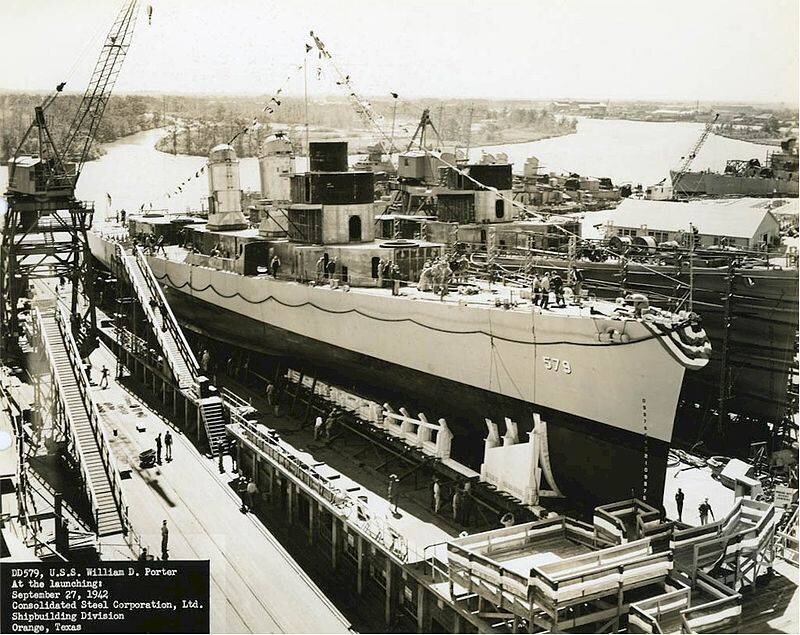 «Уильям Д. Портер» на стапелях Consolidated Steel Corporation