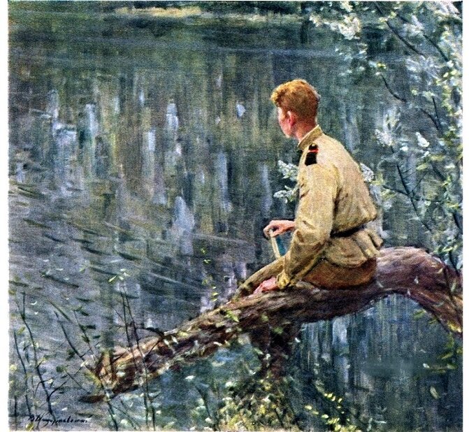 Виктор Дмитриевский. Стихи. 1963. Холст, масло