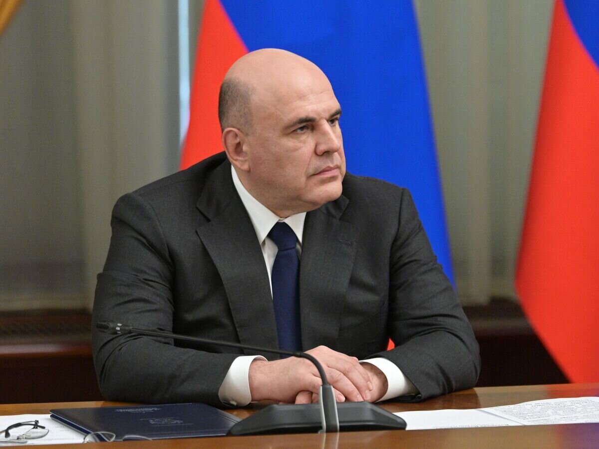    Председатель правительства РФ Михаил Мишустин на встрече президента РФ Владимира Путина с членами правительства РФ© РИА Новости / Александр Астафьев