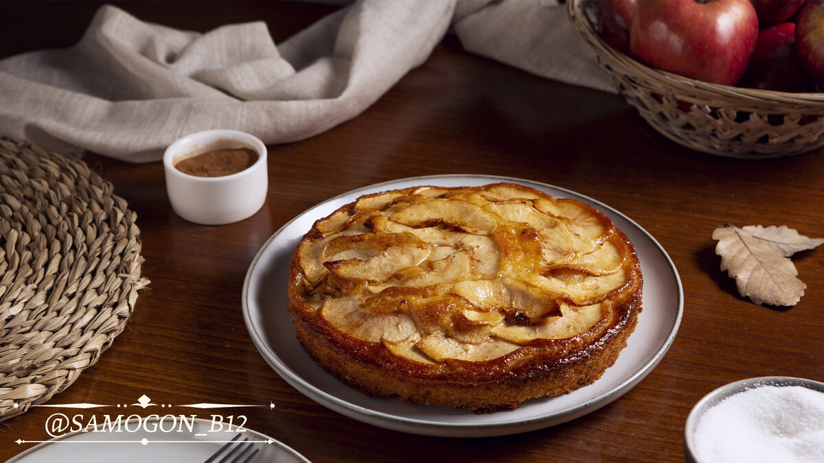 Яблочный бурбонный пирог – вкусно и пьяно. Фото автора ©