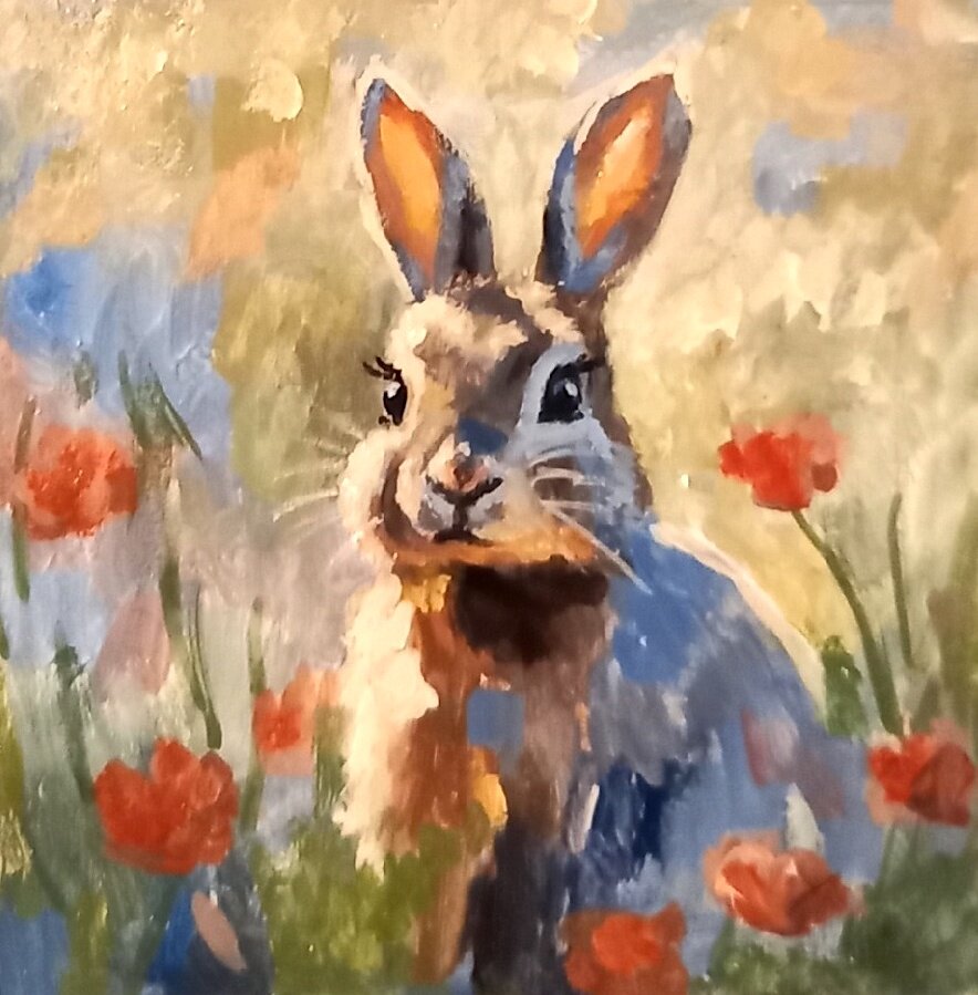 Зайчик - тюльпанчик