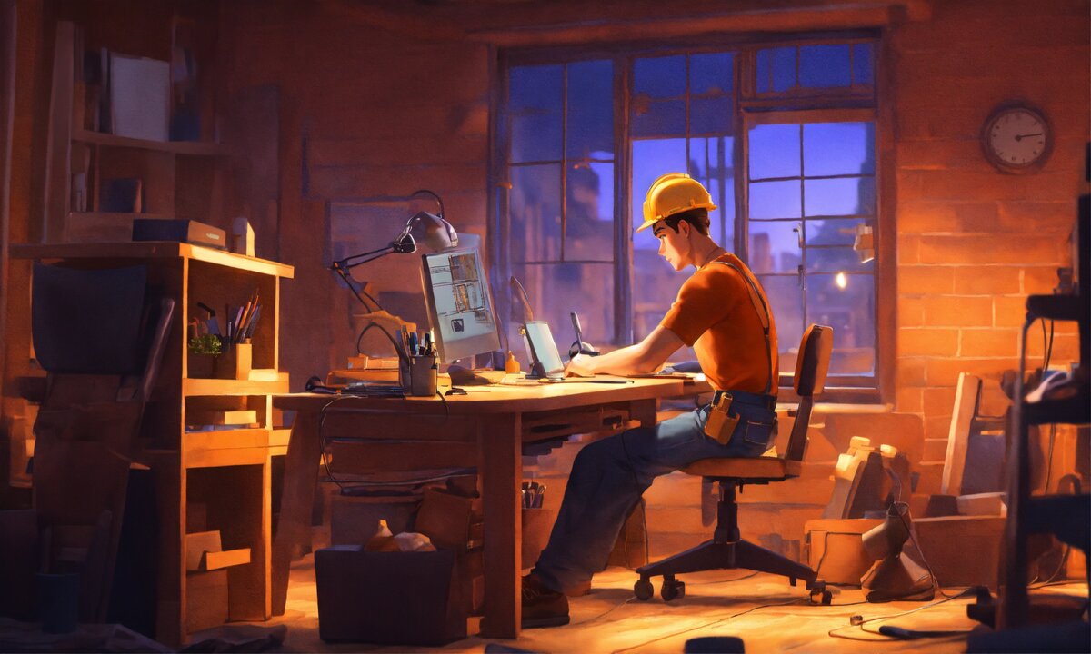 Остался на работе доработать