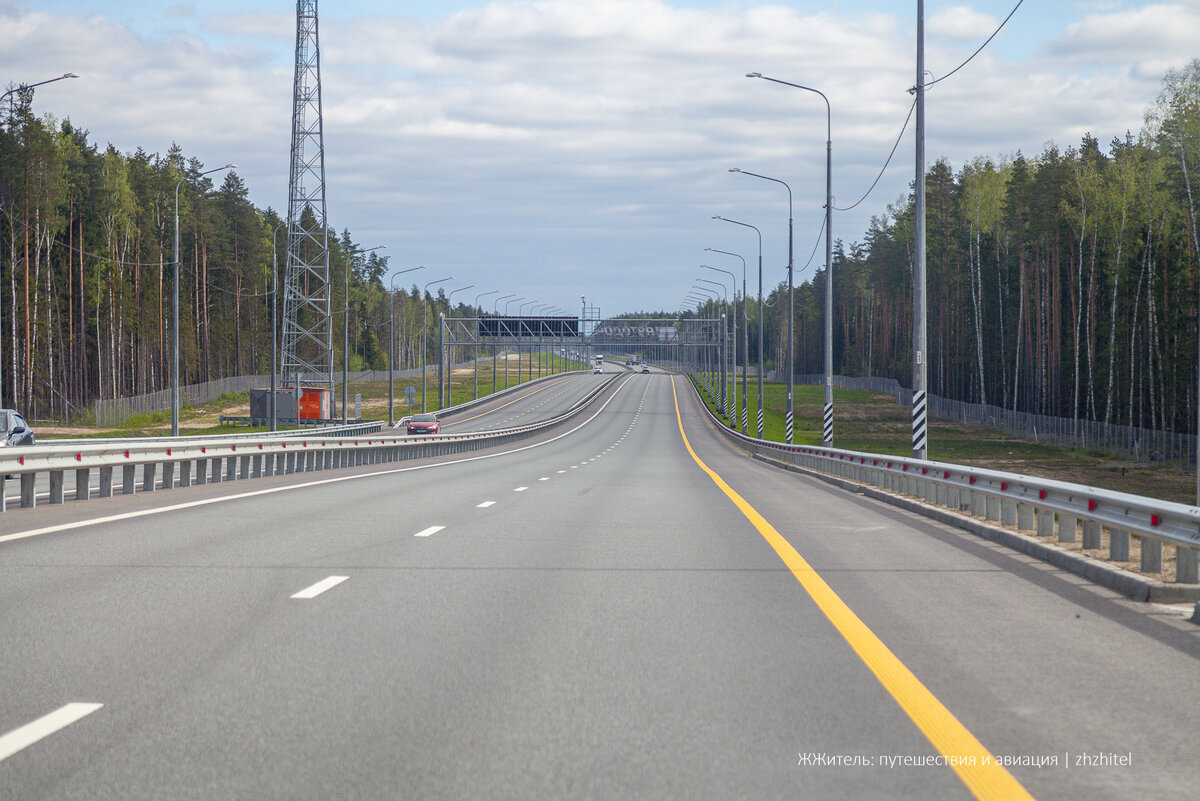 Прокатились по новой трассе М-12. Строительство платной дороги началось в 2021 году, а уже в декабре 2023 было открыто движение от Москвы до Казани.-9