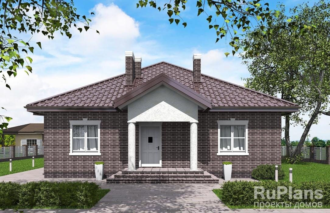 Характеристики проекта Общая площадь  121,1 кв.м
Жилая площадь  73,7 кв.м
Размеры дома  13,8 x 12,2 м
Высота здания  7,5 м
Количество комнат  4
Количество спален  3
Отделка  облицовочный кирпич
Материал стен  пеноблок / газобетон
Фундамент  ленточный
Перекрытия  балки