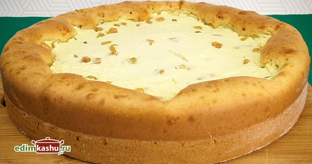 Ватрушка с творогом. Ленивая выпечка без дрожжей