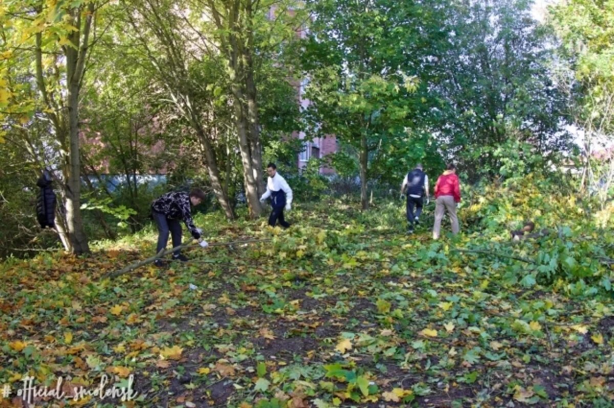    Уборка продолжается на нескольких улицах в Смоленске