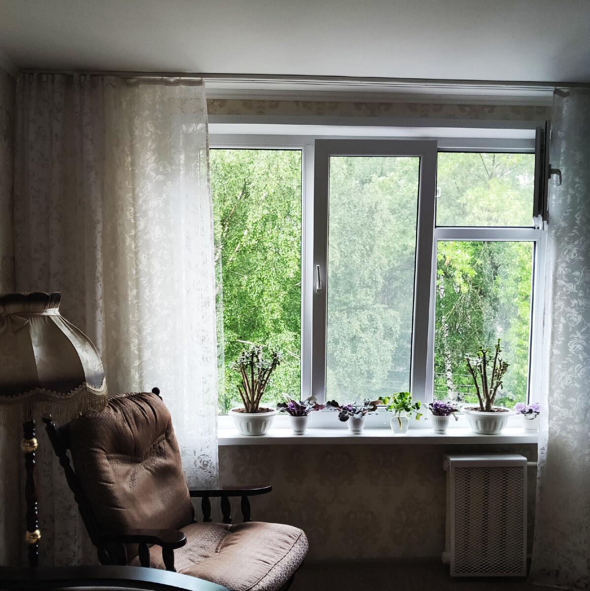 Вид из окна нашей квартиры, построенной в СССР.