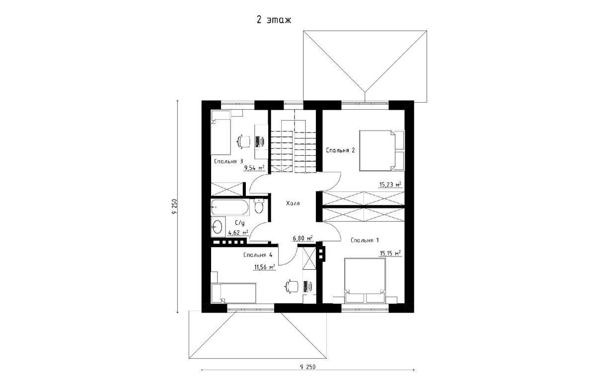Планировка 1-го и 2-го этажей