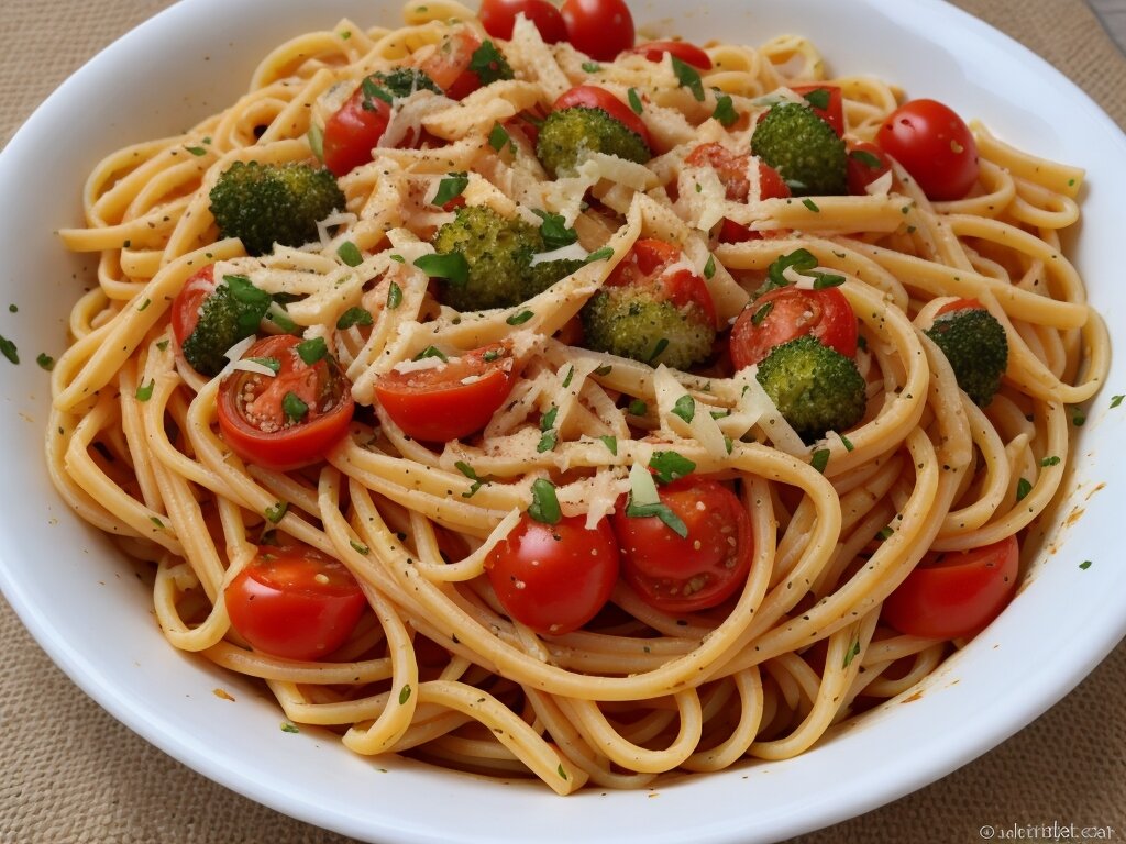 Ингредиенты:
150 г спагетти
200 г томатного соуса
1 морковь
1 луковица
1 зубчик чеснока
1 ст.