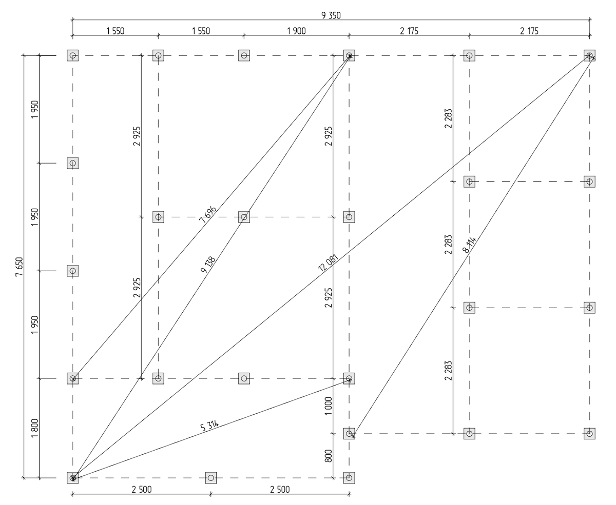  План свайного поля