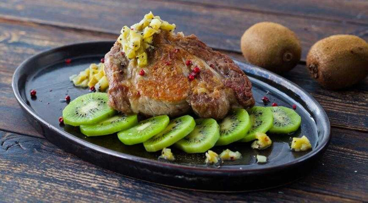 Мясо с киви рецепт с фото