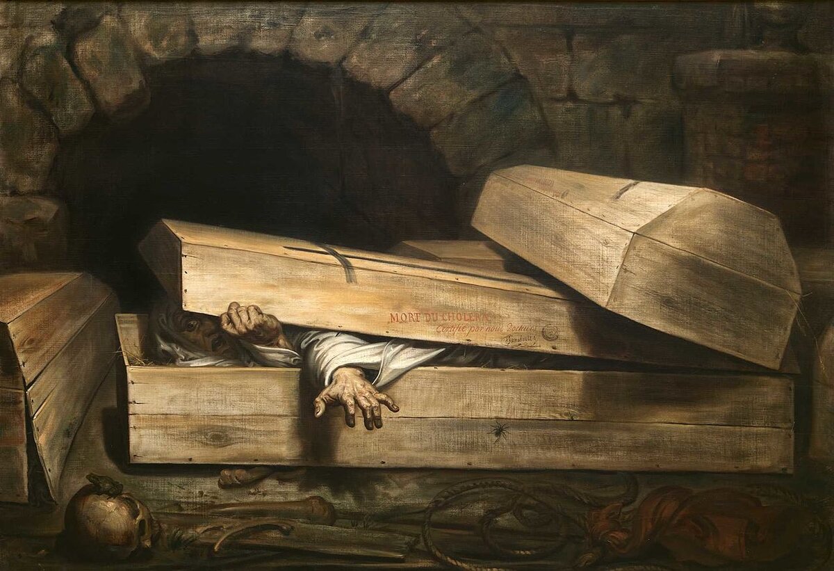 "Антуан Жозеф Вирц". "Преждевременное погребение", 1854 год. 