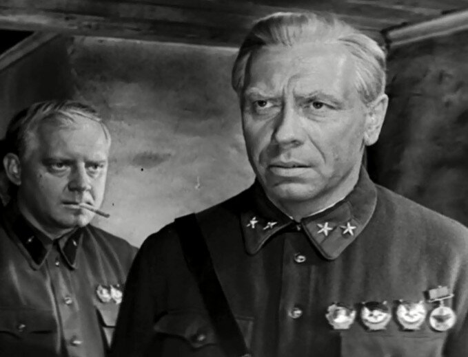 Кадр из фильма «Возмездие» 1967 год. Актёры Юрий Визбор и Анатолий Папанов.