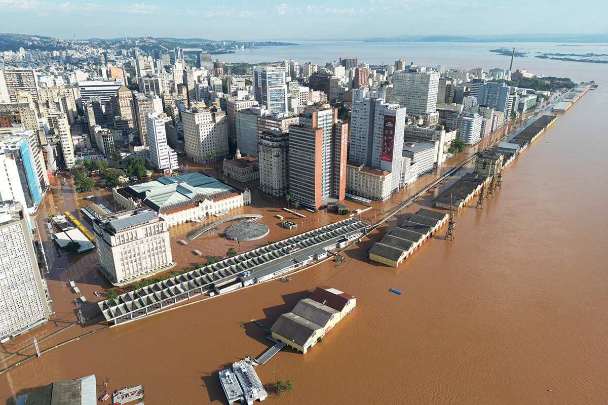 Ramiro Sanchez / Getty Images📷Затопленный город Порту-Алегри с высоты птичьего полета