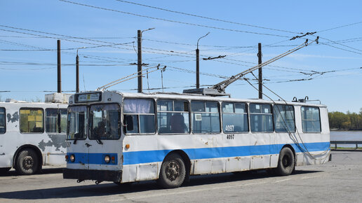 Троллейбус ЗиУ-682В-012-4097. Покатушки по Барнаулу.
