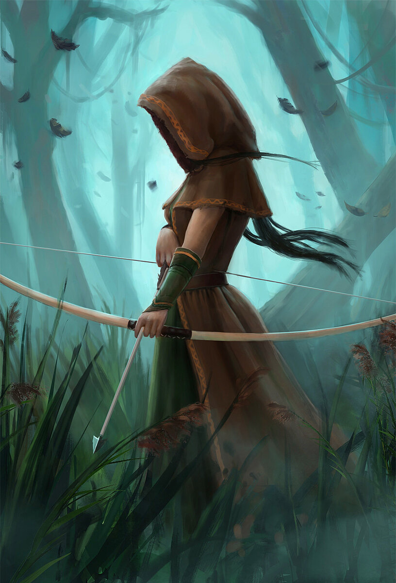 Дева с луком. Изображение из сети