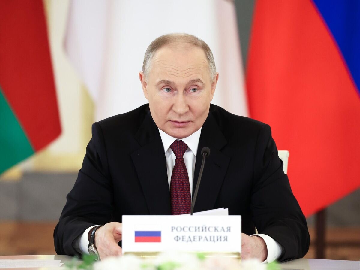    Президент РФ Владимир Путин на юбилейном заседании Высшего Евразийского экономического совета в Москве© РИА Новости / POOL