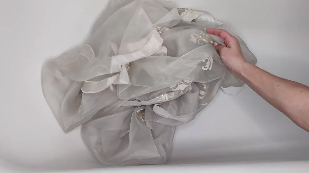 Как отбелить тюль