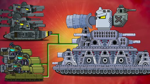 МЕГА ТАНКИ VS КАРЛ-44 - Мультики про танки