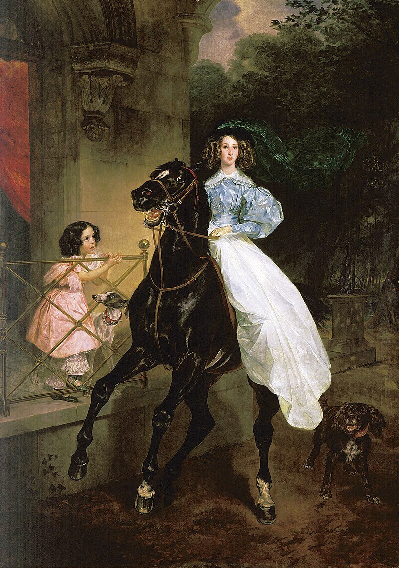 Карл Брюллов, "Всадница", 1832. Холст, масло. 291,5 × 206 см