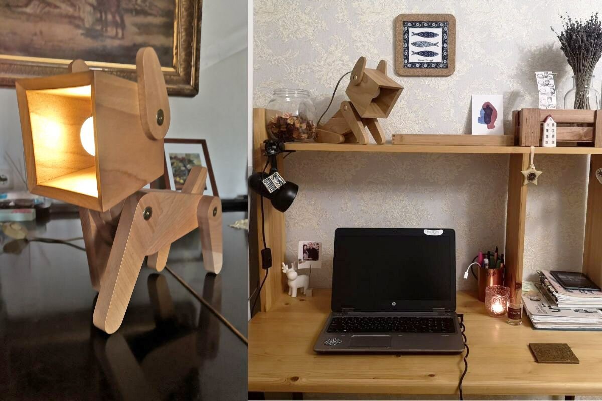 Светильник-трансформер. Источник: личный архив Александры Сенягиной📷
