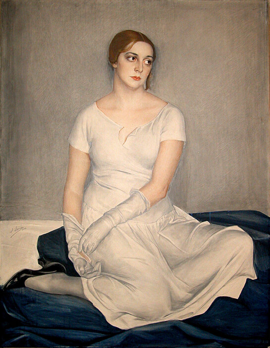 САВЕЛИЙ СОРИН (1878 — 1953). Портрет киноактрисы Наталии Кованько,1923 г.