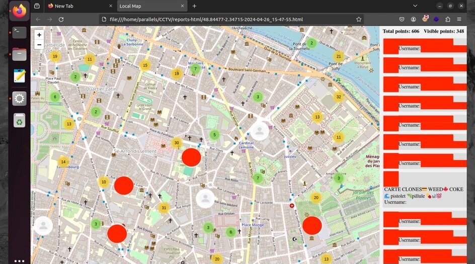 Интерфейс утилиты «Close-Circuit Telegram Vision».