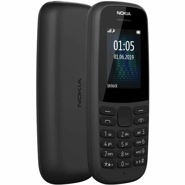 Nokia Телефон Nokia 105 (2022) Dual SIM Черный 