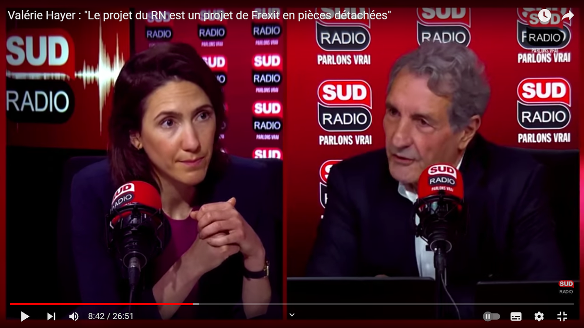 Валери Айе и Жан-Жак Бурден. Скриншот передачи с сайта YouTube.