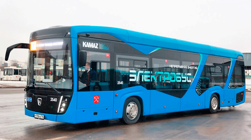 В Северной столице завершилась тестовая эксплуатация электробуса КАМАЗ-6282 ONC c ночной зарядкой и запасом хода 250 км