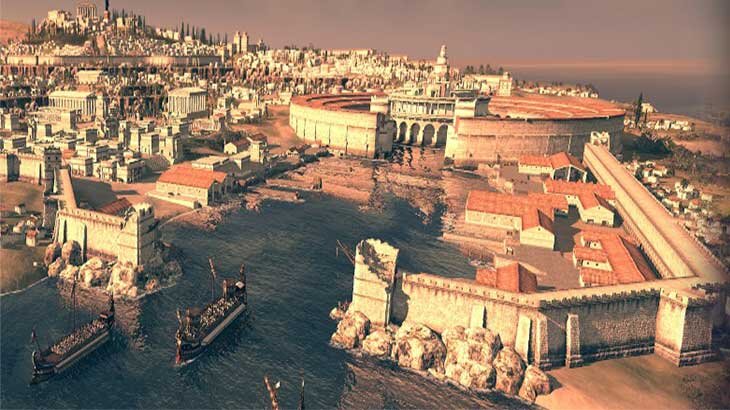 Древний город Карфаген в период расцвета.