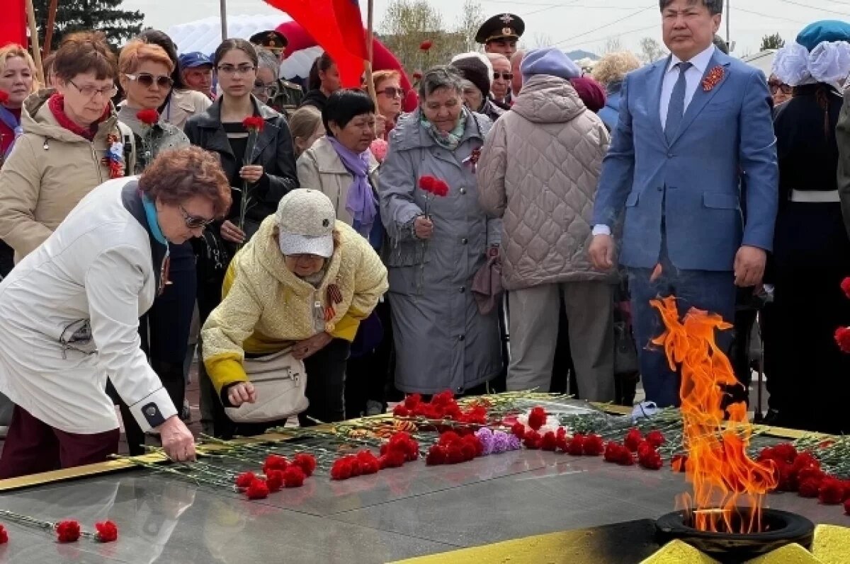    На Мемориале в Чите прошел митинг в честь 79-й годовщины Дня Победы