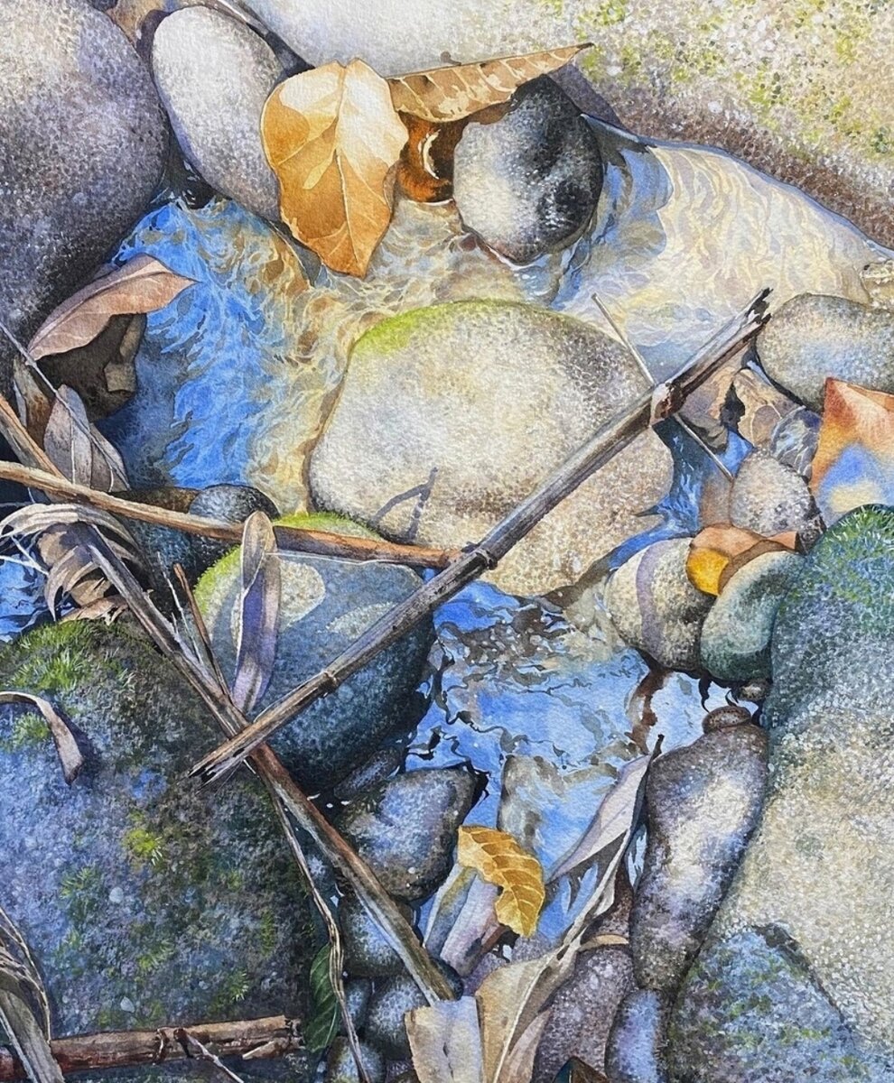 Ручей. Художник Китипонг Ти