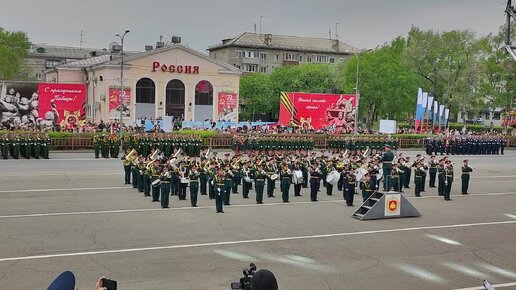 Парад победы 9 мая 2024 г. Уссурийск