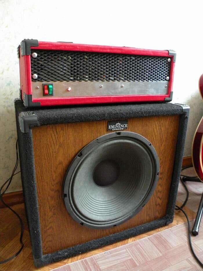 Гитарный кабинет 1/12 и ламповый оконечник 6П14П