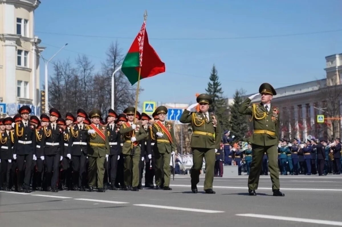    В марше парада Победы в Кемерове впервые поучаствовали белорусы