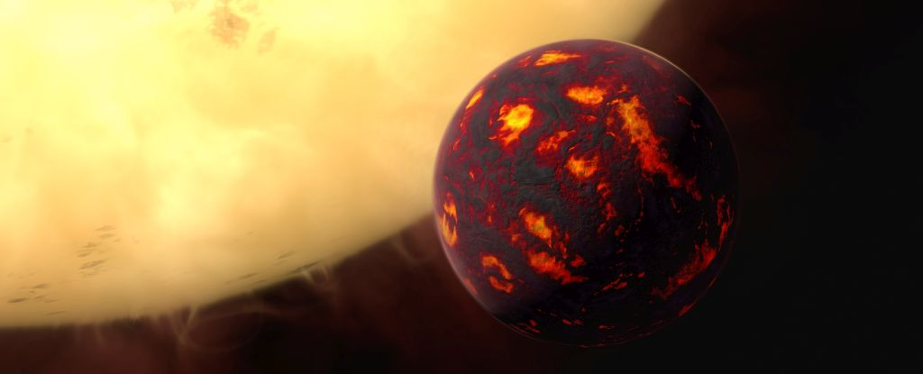 An artist's impression of 55 Cancri e, formally named Janssen, imagined without an atmosphere. (ESA/Hubble, M. Kornmesser)
